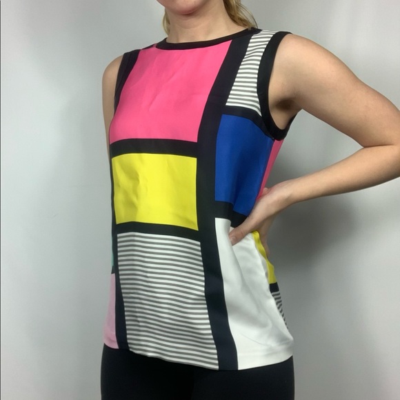 kate spade Tops - Kate Spade Colorblock Tank Top Modrino